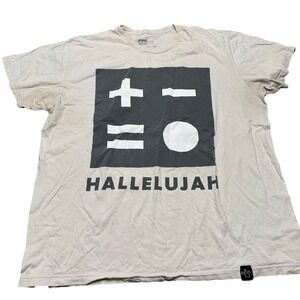 116 Reach Records Hallelujah Graphic Tee Mens XXL Tan Romans 1:16 Short Sleeve